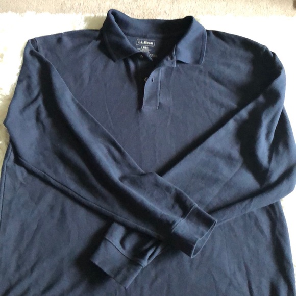 L.L. Bean Other - LL bean long sleeve polo size large 100% cotton